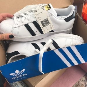 ADIDAS superstar , classics, black & white.